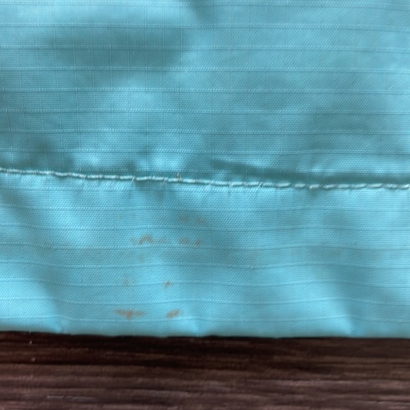 SzM The North Face Hyvent zip up hooded Anorak in a light sky blue GUC - Picture 12 of 16